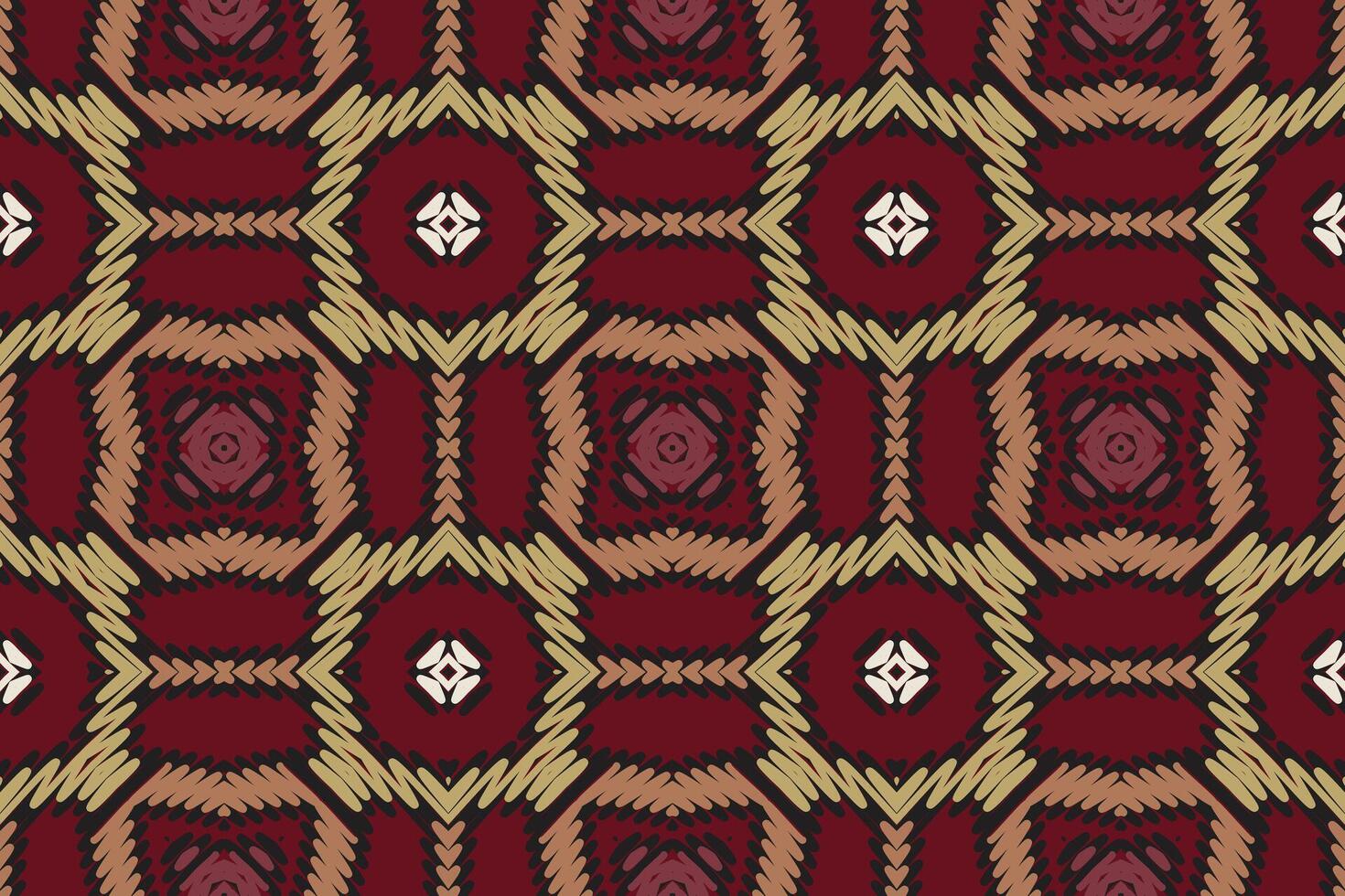 Navajo pattern Seamless Mughal architecture Motif embroidery, Ikat embroidery Design for Print indonesian batik motif embroidery native american kurta mughal design vector