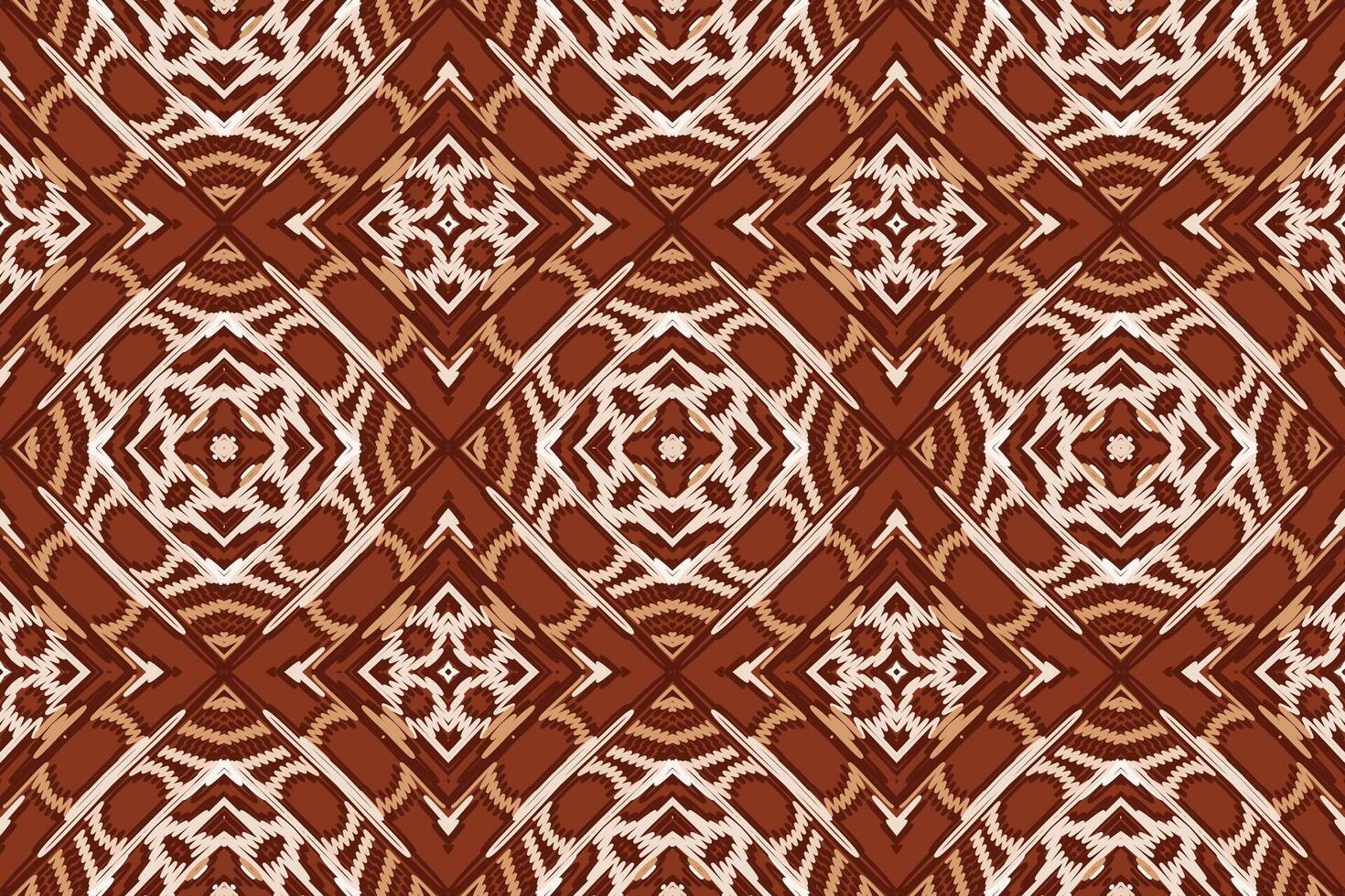 Navajo pattern Seamless Bandana print silk Motif embroidery, Ikat embroidery Design for Print indigenous art aboriginal art pattern floral kurti mughal border vector