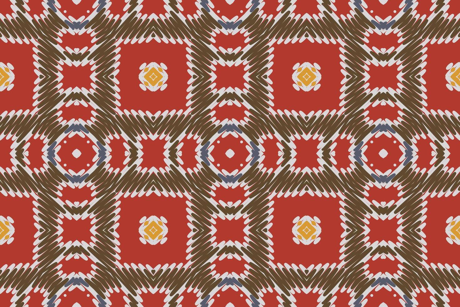 Navajo pattern Seamless Mughal architecture Motif embroidery, Ikat embroidery Design for Print pattern vintage flower folk navajo patchwork pattern vector