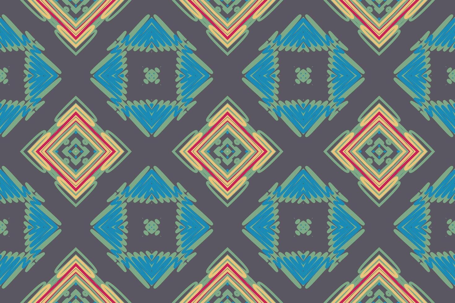 Navajo pattern Seamless Scandinavian pattern Motif embroidery, Ikat embroidery Design for Print tapestry floral kimono repeat pattern lacing spanish motif vector