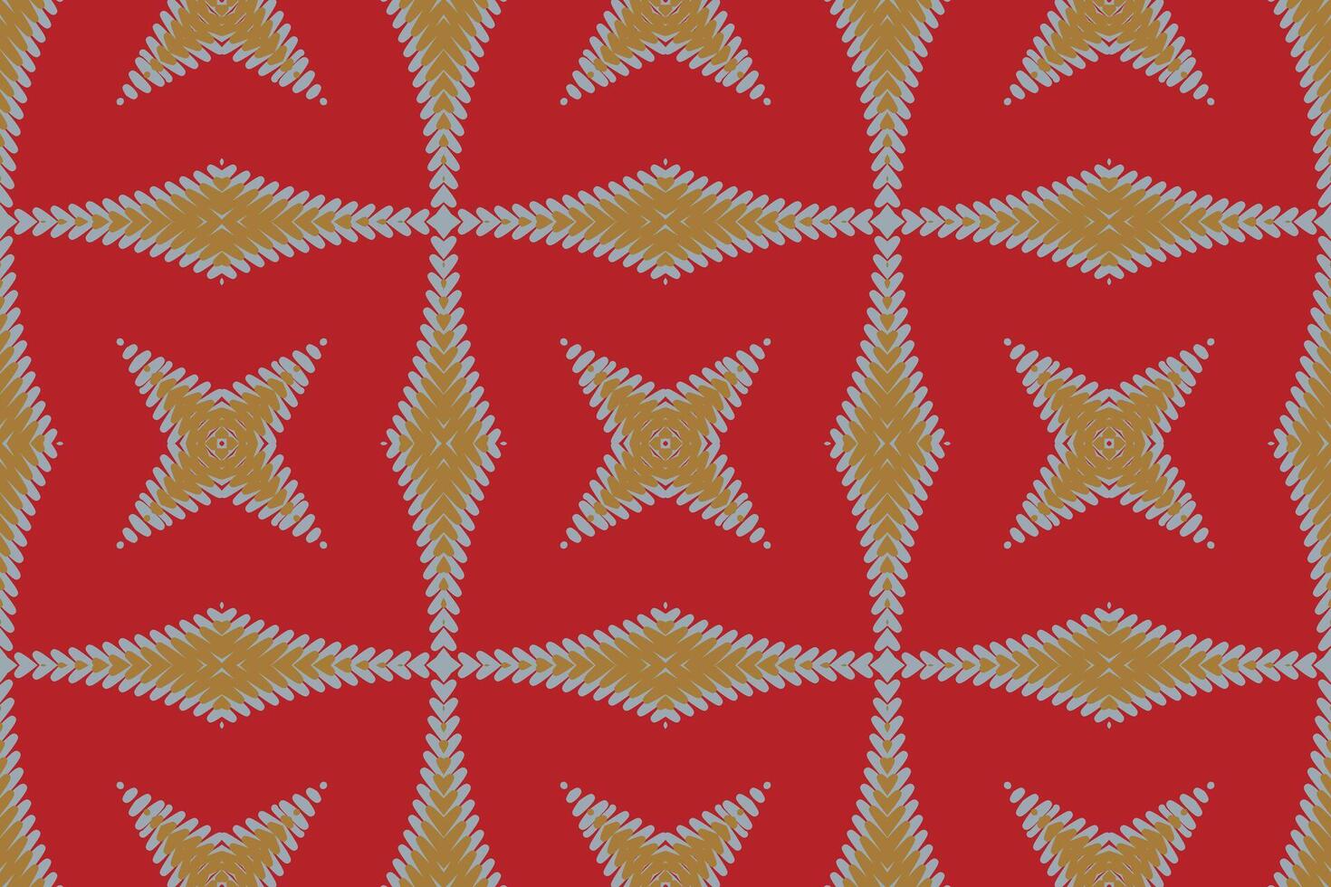 Patchwork pattern Seamless Bandana print silk Motif embroidery, Ikat embroidery Design for Print indonesian batik motif embroidery native american kurta mughal design vector
