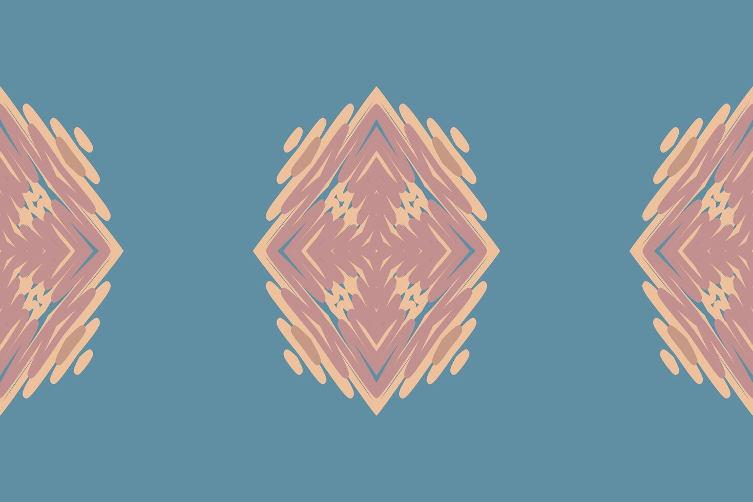 Tie dye Pattern Seamless Bandana print silk Motif embroidery, Ikat embroidery Design for Print border embroidery ancient egypt vector