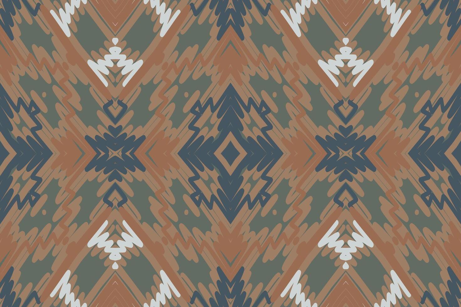 Baroque pattern Seamless Native American, Motif embroidery, Ikat embroidery Design for Print tapestry floral kimono repeat pattern lacing spanish motif vector