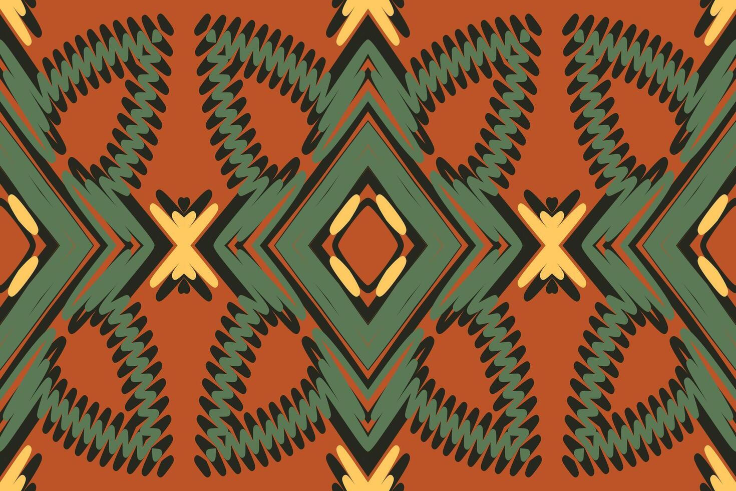 Baroque pattern Seamless Native American, Motif embroidery, Ikat embroidery Design for Print figure tribal ink on cloth patola sari vector