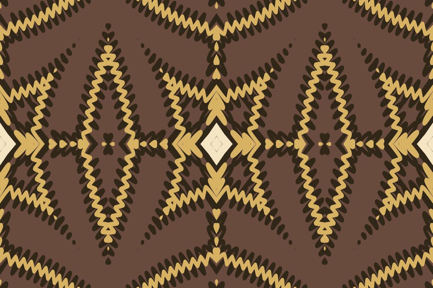 Baroque pattern Seamless Mughal architecture Motif embroidery, Ikat embroidery Design for Print pattern vintage flower folk navajo patchwork pattern vector
