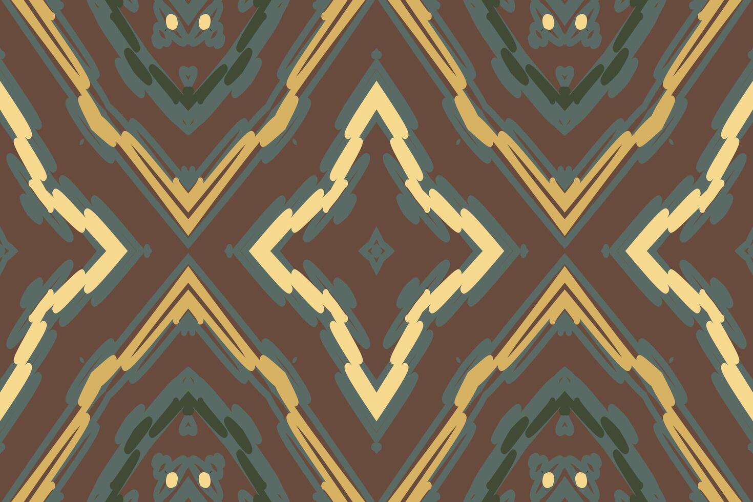 Dupatta pattern Seamless Native American, Motif embroidery, Ikat embroidery Design for Print tapestry floral kimono repeat pattern lacing spanish motif vector