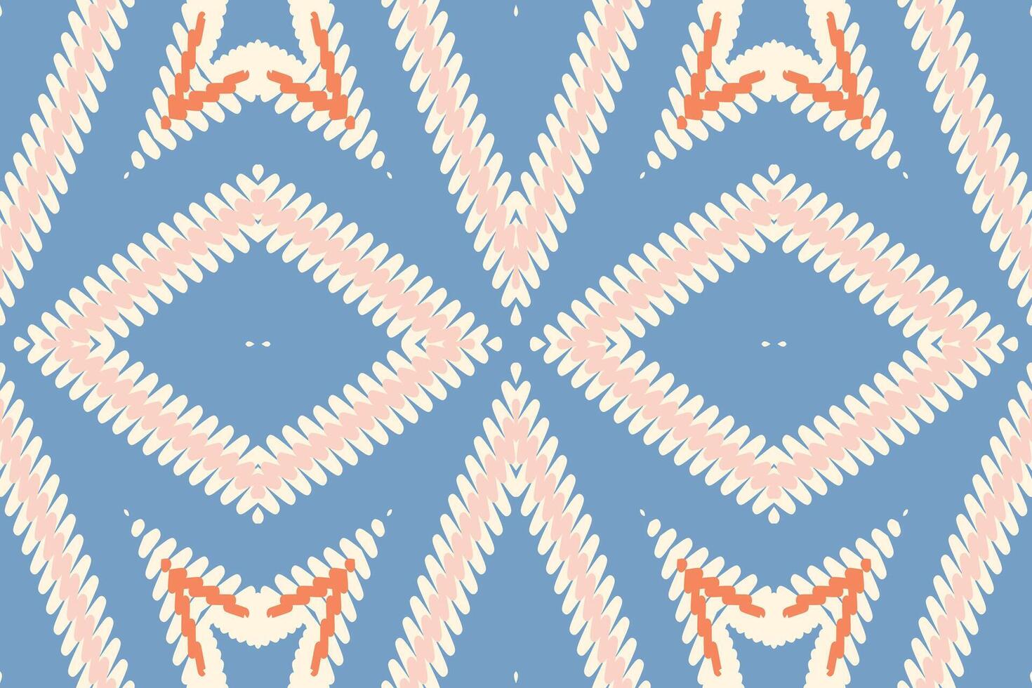 Dupatta pattern Seamless Bandana print silk Motif embroidery, Ikat embroidery Design for Print indigenous art aboriginal art pattern floral kurti mughal border vector