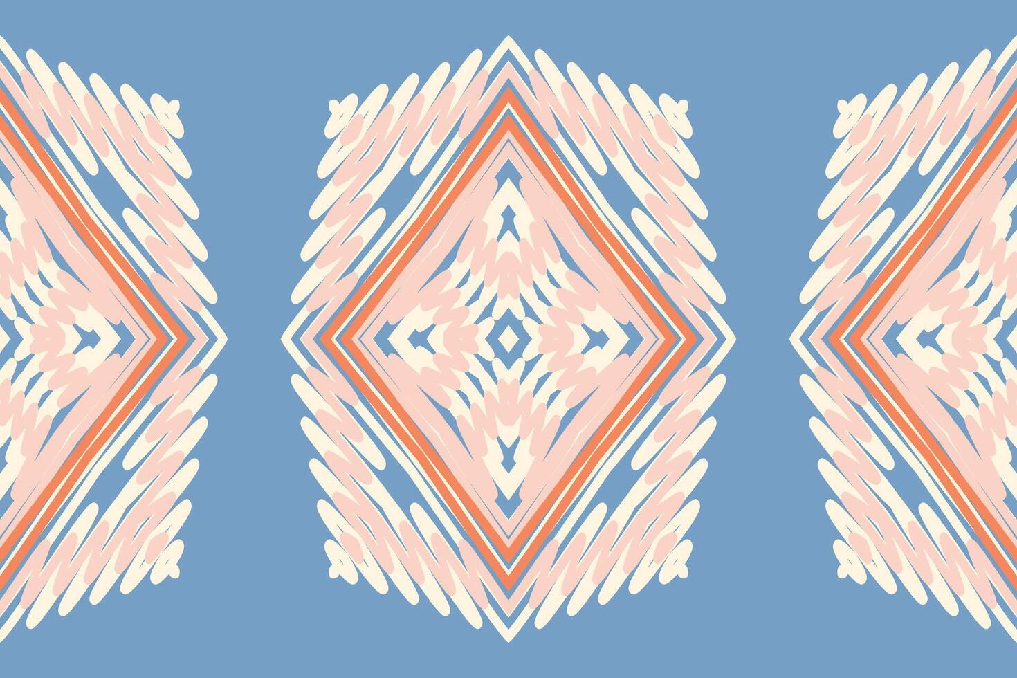 Dupatta pattern Seamless Bandana print silk Motif embroidery, Ikat embroidery Design for Print tie dyeing pillowcase sambal puri kurti mughal architecture vector