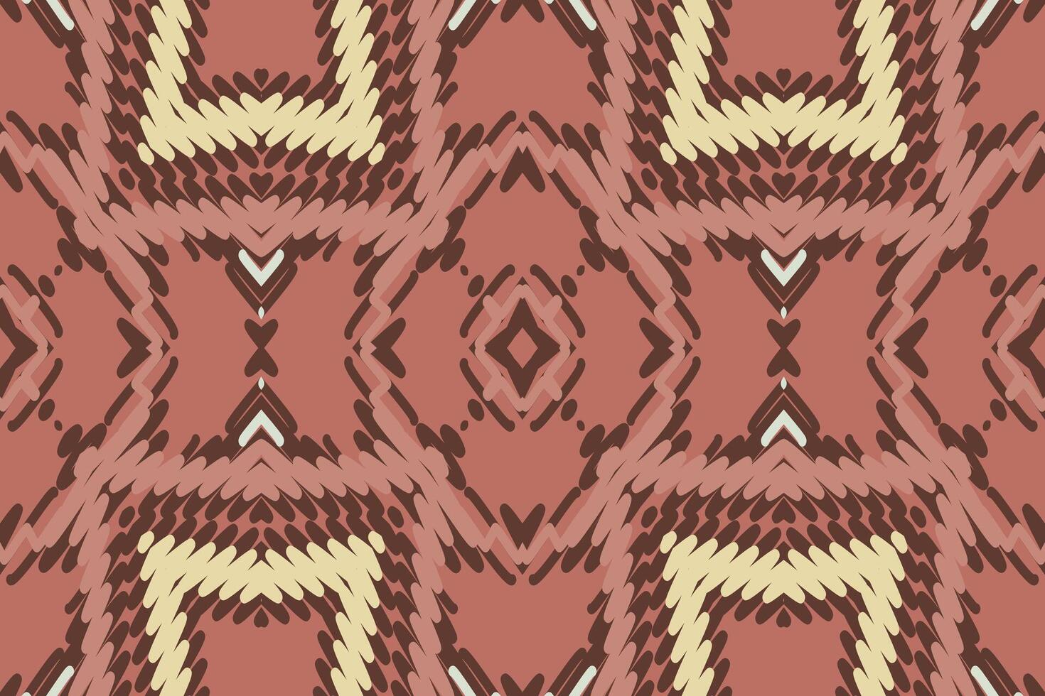 Dupatta pattern Seamless Mughal architecture Motif embroidery, Ikat embroidery Design for Print indonesian batik motif embroidery native american kurta mughal design vector