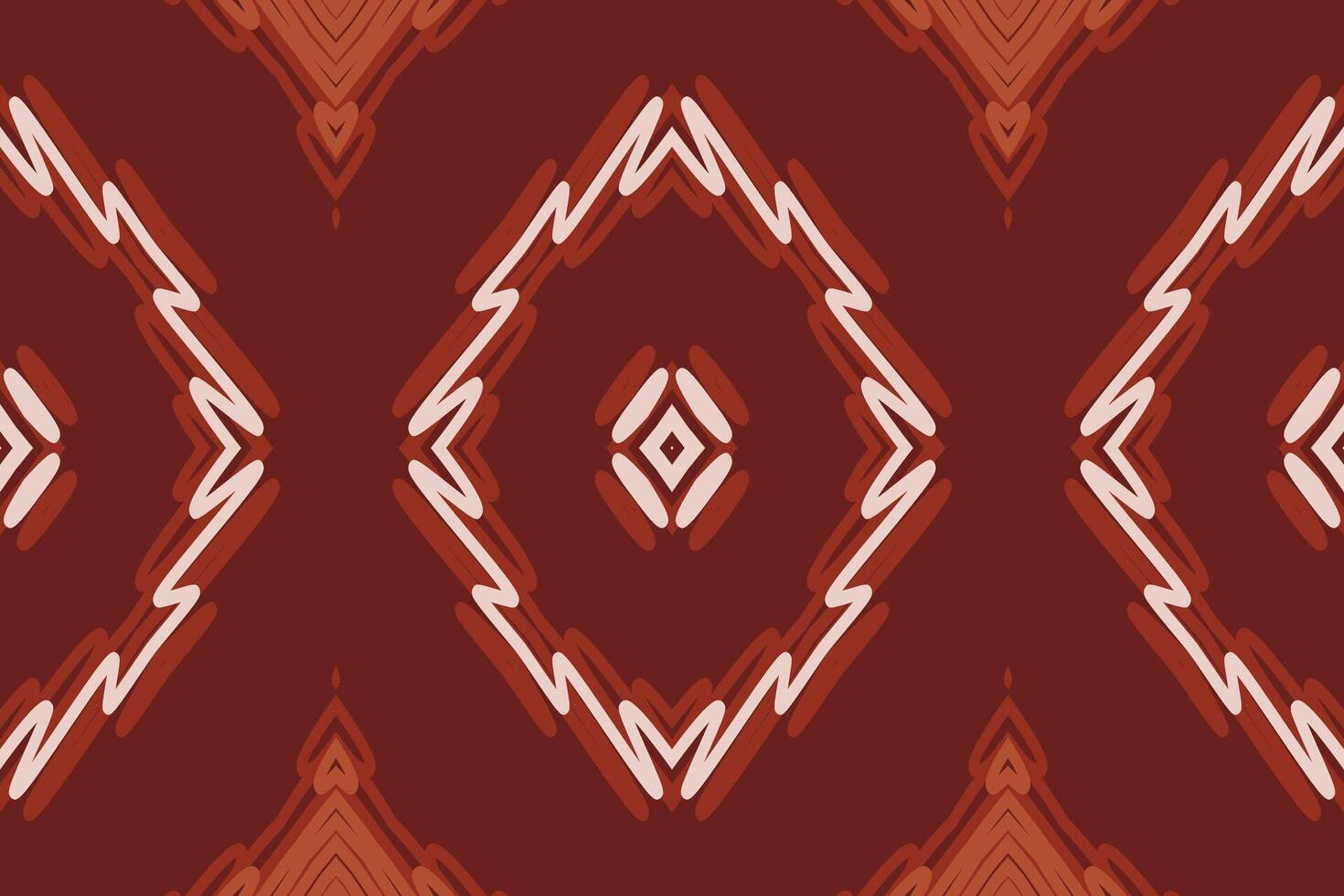 Ancient patterns Seamless Bandana print silk Motif embroidery, Ikat embroidery Design for Print pattern vintage flower folk navajo patchwork pattern vector