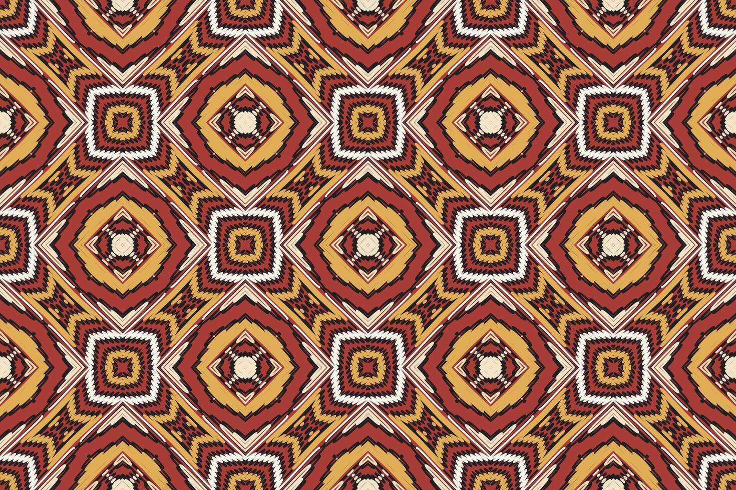 Bukhara pattern Seamless Bandana print silk Motif embroidery, Ikat embroidery Design for Print tie dyeing pillowcase sambal puri kurti mughal architecture vector