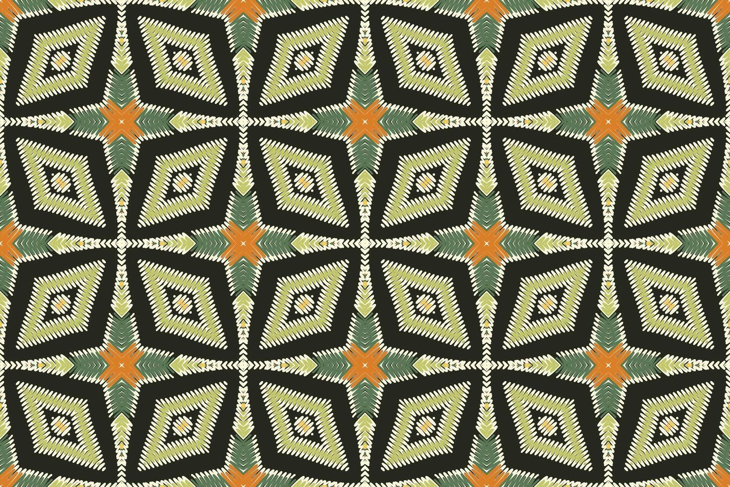 Bukhara pattern Seamless Mughal architecture Motif embroidery, Ikat embroidery Design for Print Texture fabric saree sari carpet. kurta patola saree vector