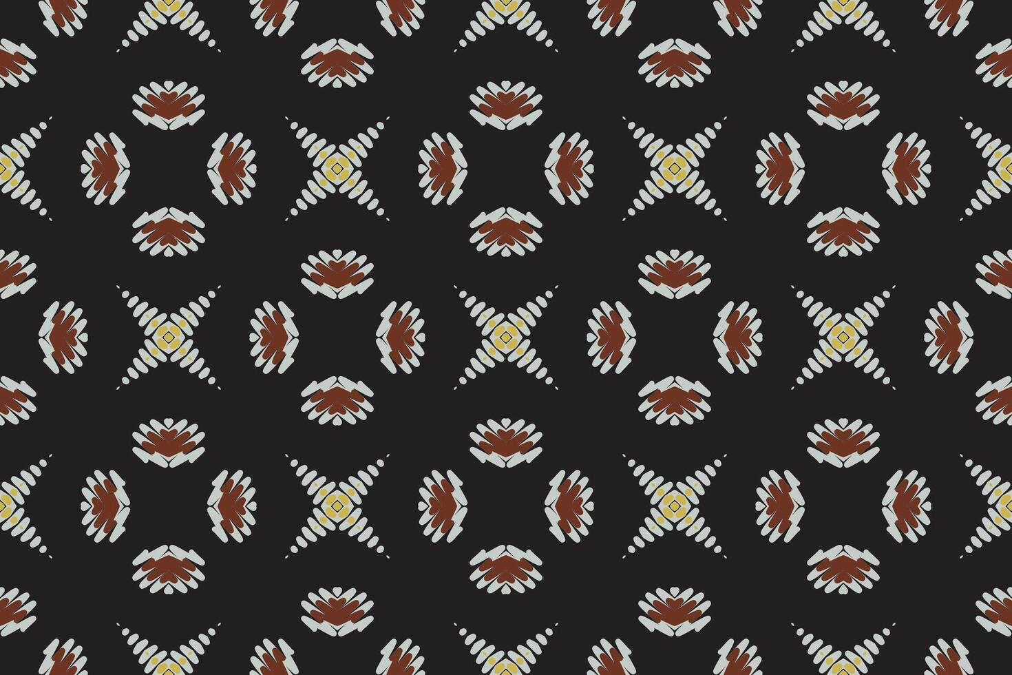 Tissue Dupatta Seamless Australian aboriginal pattern Motif embroidery, Ikat embroidery Design for Print Texture fabric saree sari carpet. kurta patola saree vector