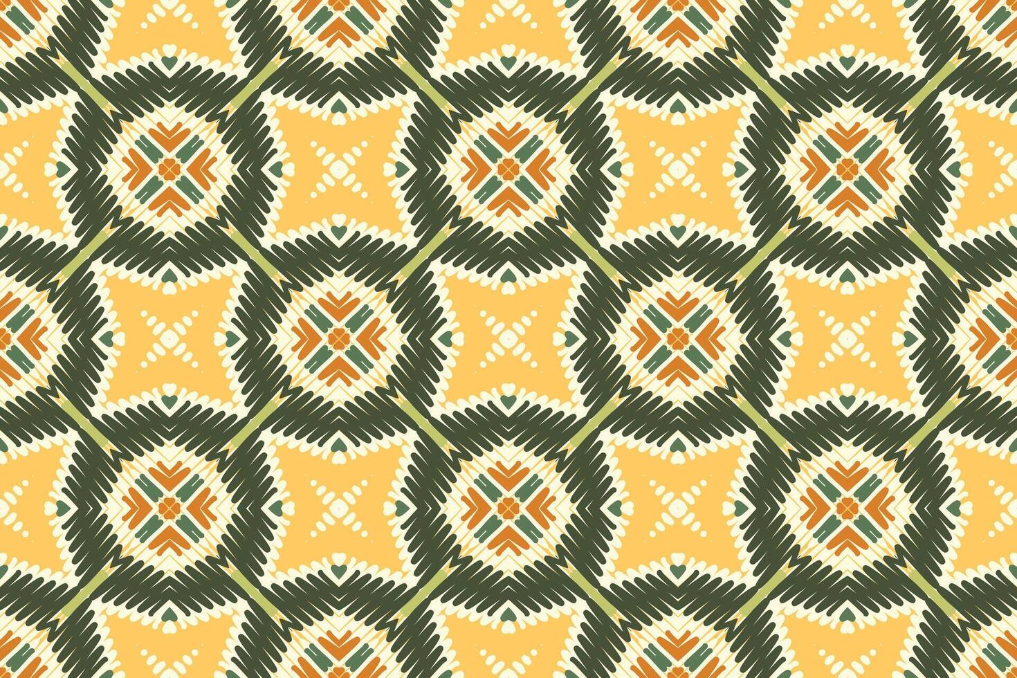 Tissue Dupatta Seamless Scandinavian pattern Motif embroidery, Ikat embroidery Design for Print egyptian pattern tibetan mandala bandanna vector