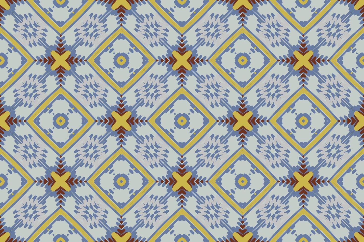 Peruvian pattern Seamless Bandana print silk Motif embroidery, Ikat embroidery Design for Print tie dyeing pillowcase sambal puri kurti mughal architecture vector