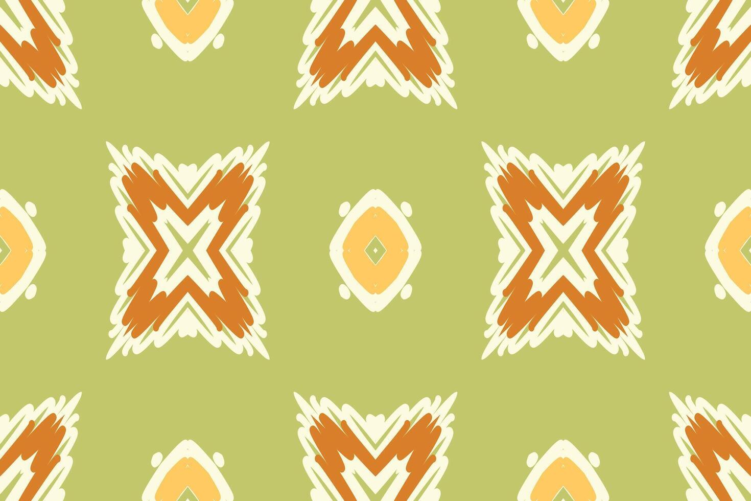 Patola sari Seamless Bandana print silk Motif embroidery, Ikat embroidery Design for Print Texture fabric saree sari carpet. kurta patola saree vector