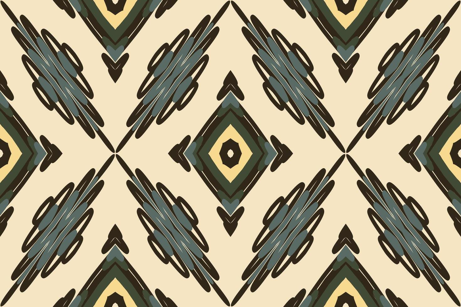 Patola sari Seamless Scandinavian pattern Motif embroidery, Ikat embroidery Design for Print egyptian pattern tibetan mandala bandanna vector