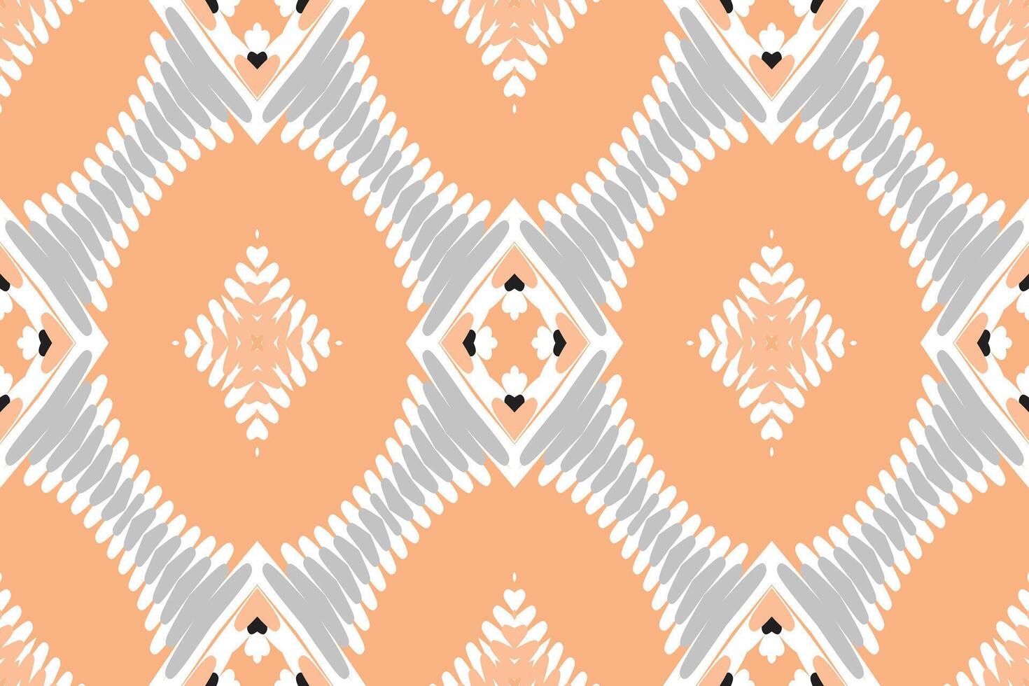 Kilim Pattern Seamless Bandana print silk Motif embroidery, Ikat embroidery Design for Print pattern vintage flower folk navajo patchwork pattern vector