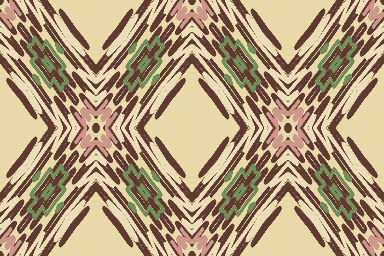 Kilim Pattern Seamless Scandinavian pattern Motif embroidery, Ikat embroidery Design for Print Texture fabric saree sari carpet. kurta patola saree vector