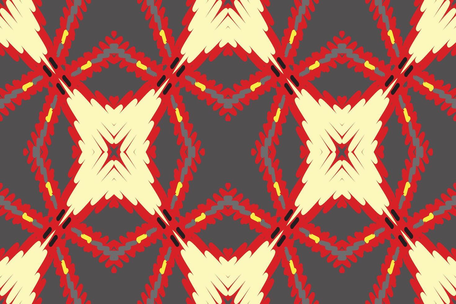 Kilim Pattern Seamless Mughal architecture Motif embroidery, Ikat embroidery Design for Print tapestry floral kimono repeat pattern lacing spanish motif vector