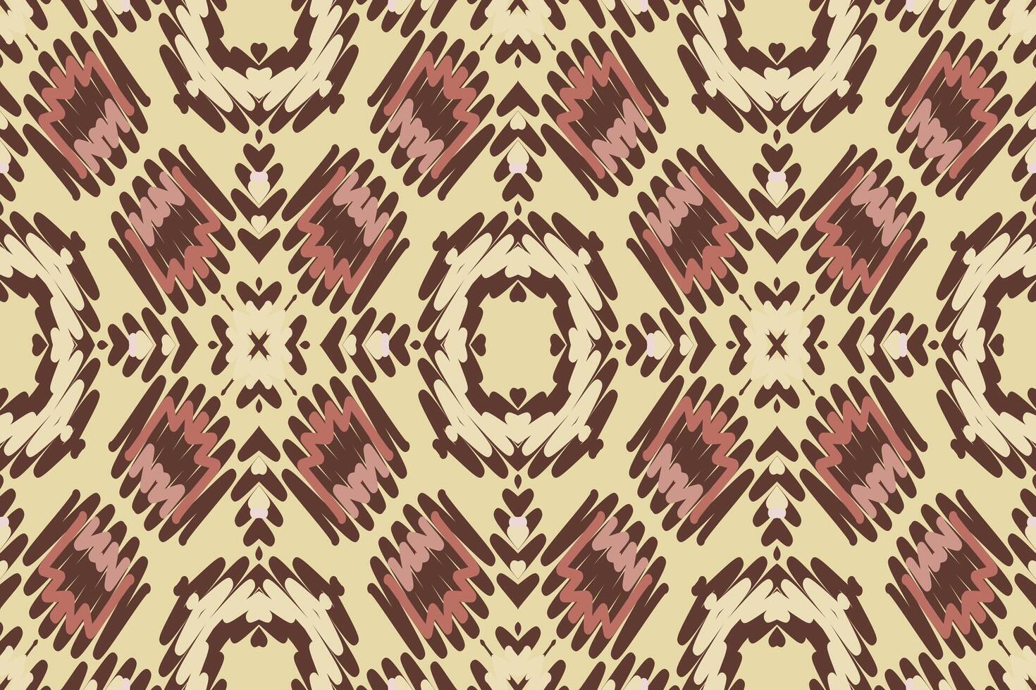 Kilim Pattern Seamless Mughal architecture Motif embroidery, Ikat embroidery Design for Print egyptian pattern tibetan mandala bandanna vector