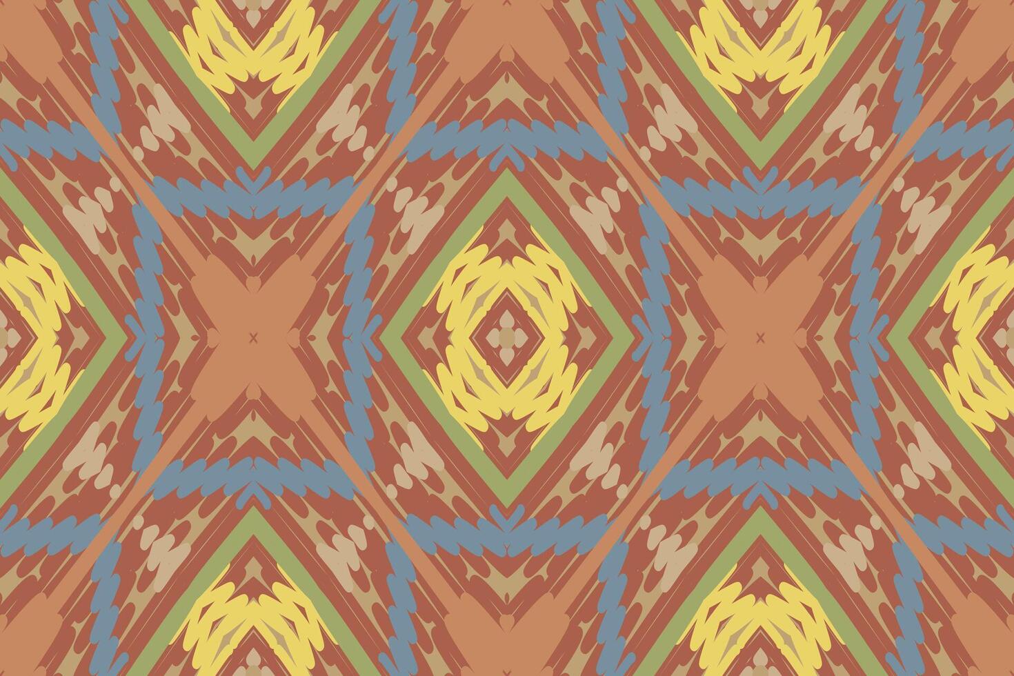 Kilim Pattern Seamless Scandinavian pattern Motif embroidery, Ikat embroidery Design for Print figure tribal ink on cloth patola sari vector