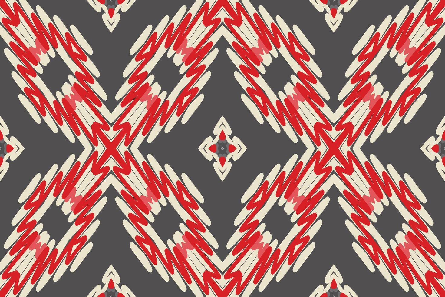 Dupatta Pattern Seamless Native American, Motif embroidery, Ikat embroidery Design for Print tie dyeing pillowcase sambal puri kurti mughal architecture vector
