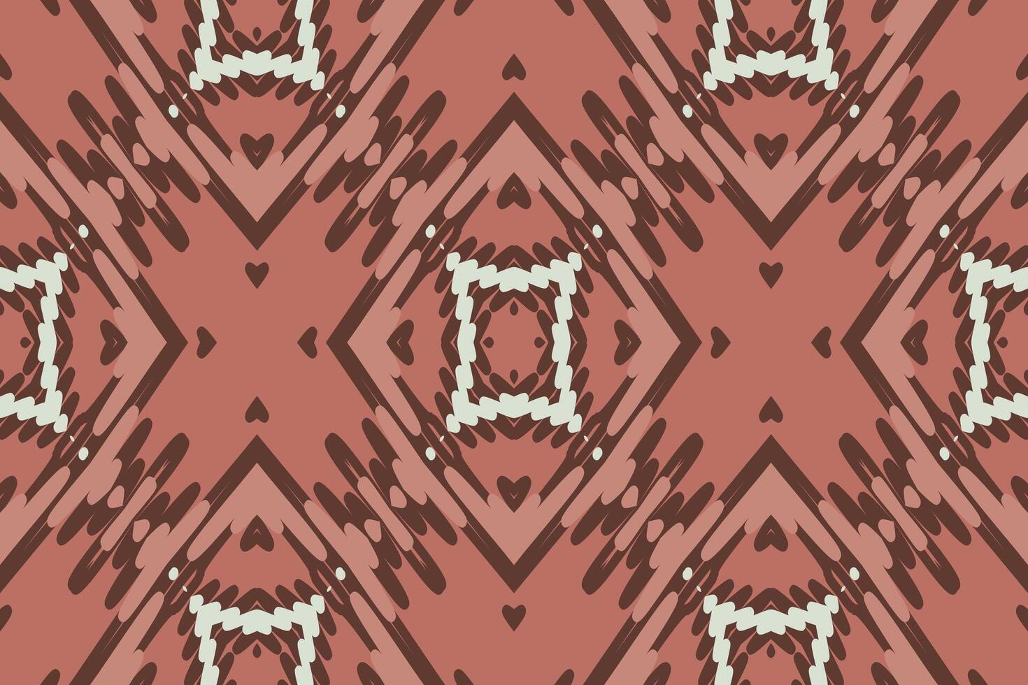 Dupatta Pattern Seamless Bandana print silk Motif embroidery, Ikat embroidery Design for Print indigenous art aboriginal art pattern floral kurti mughal border vector