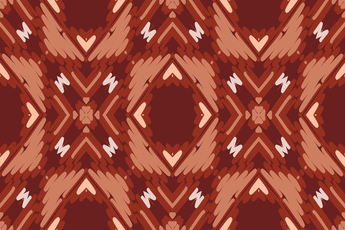Dupatta Pattern Seamless Scandinavian pattern Motif embroidery, Ikat embroidery Design for Print pattern vintage flower folk navajo patchwork pattern vector