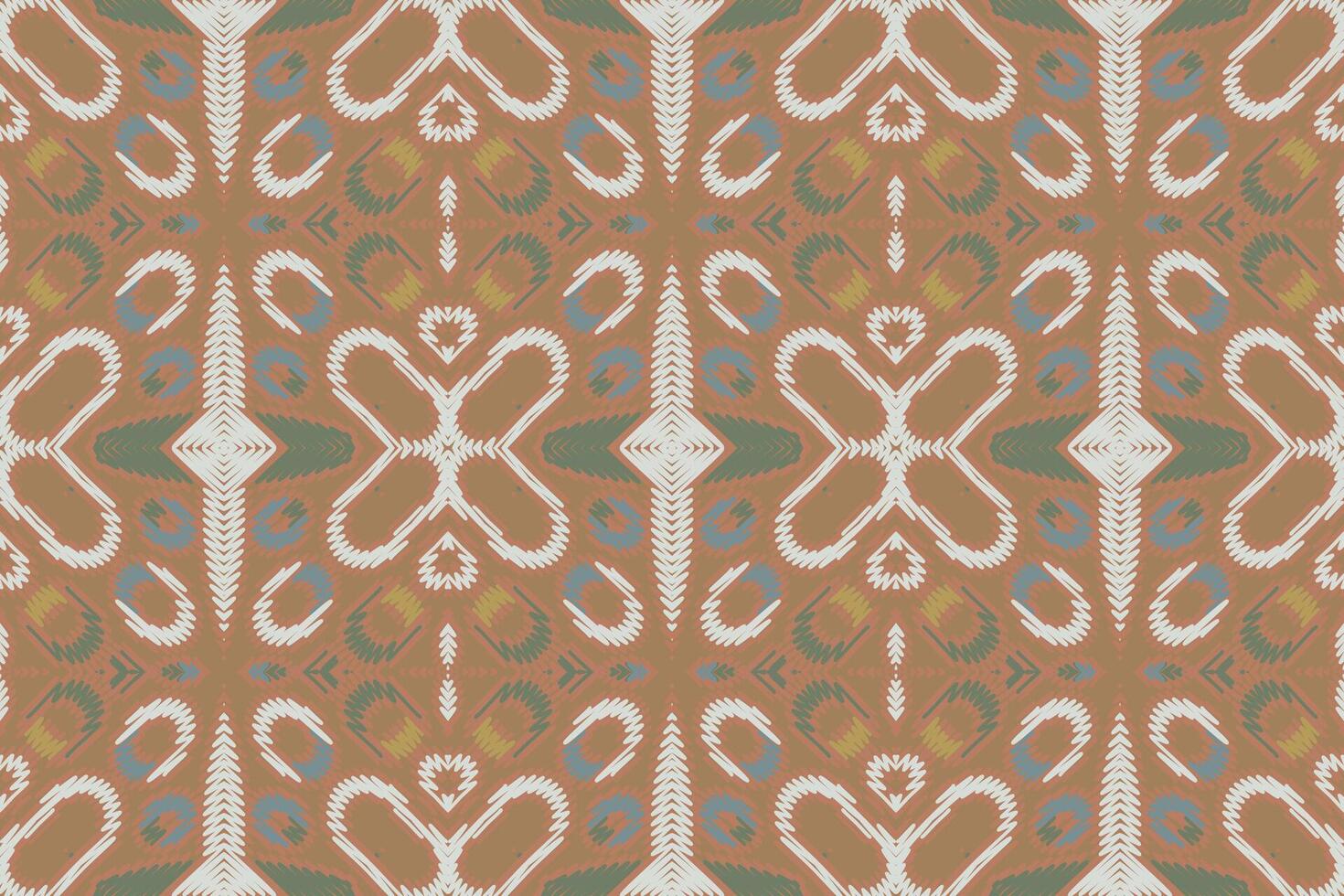 Salwar Pattern Seamless Mughal architecture Motif embroidery, Ikat embroidery Design for Print egyptian pattern tibetan mandala bandanna vector