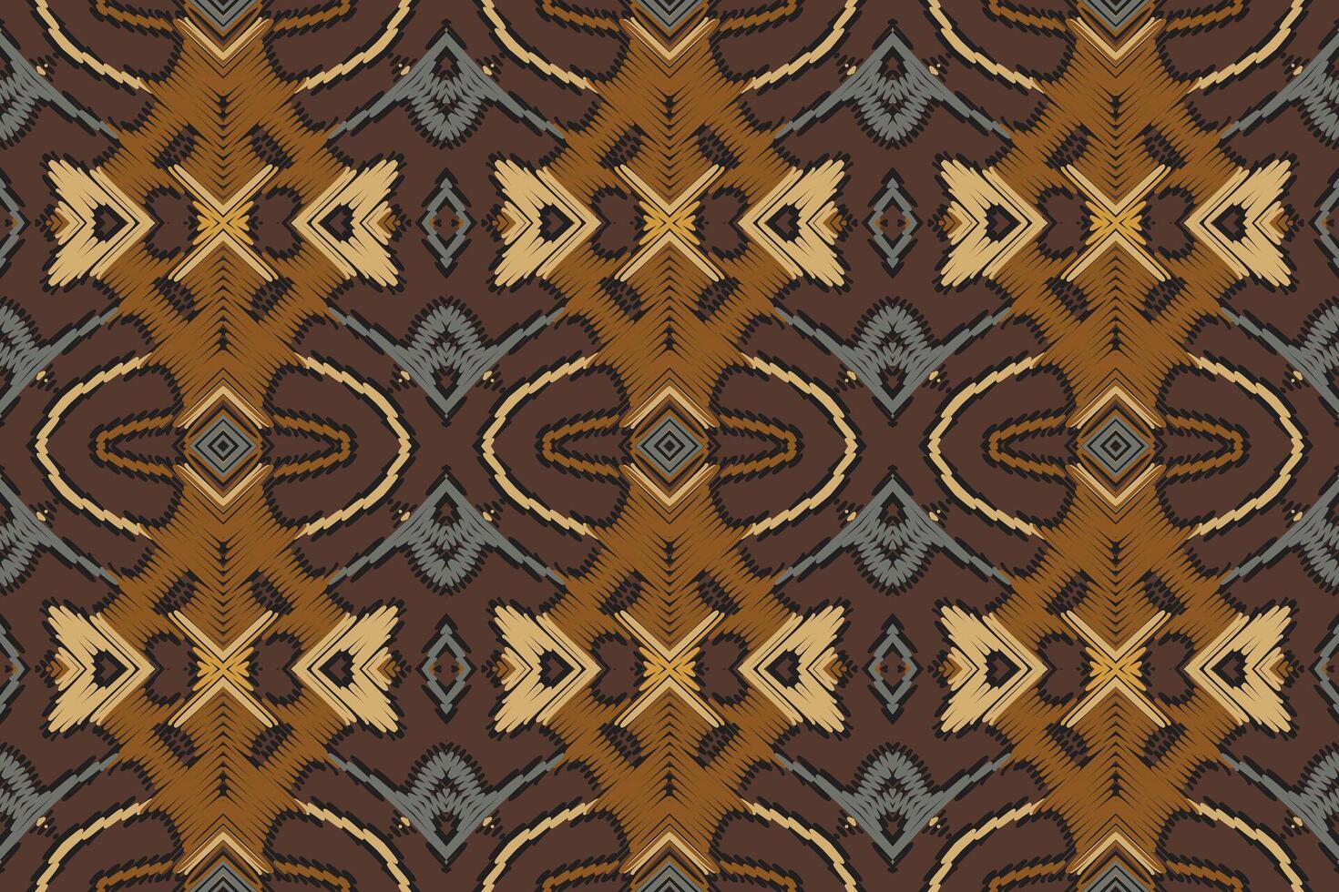 Pakistani dresses pattern Seamless Bandana print silk Motif embroidery, Ikat embroidery Design for Print egyptian pattern tibetan mandala bandanna vector