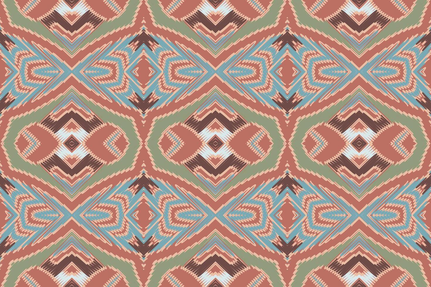Anarkali Pattern Seamless Bandana print silk Motif embroidery, Ikat embroidery Design for Print indonesian batik motif embroidery native american kurta mughal design vector