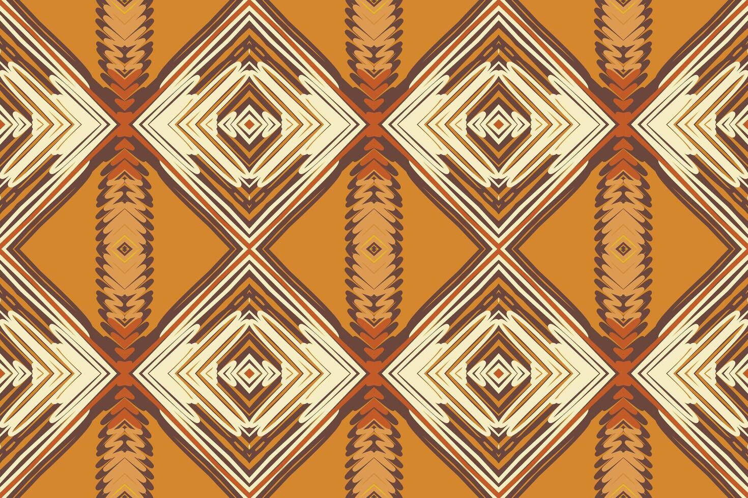 Anarkali frock design Seamless Bandana print silk Motif embroidery, Ikat embroidery Design for Print pattern vintage flower folk navajo patchwork pattern vector