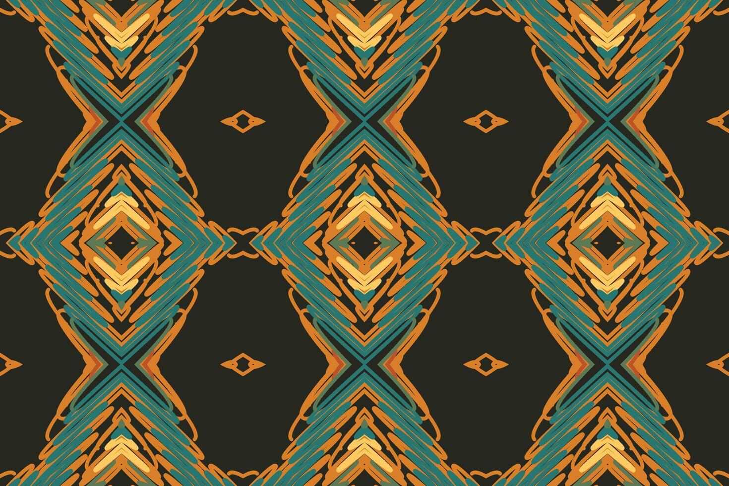 Anarkali frock design Seamless Scandinavian pattern Motif embroidery, Ikat embroidery Design for Print border embroidery ancient egypt vector