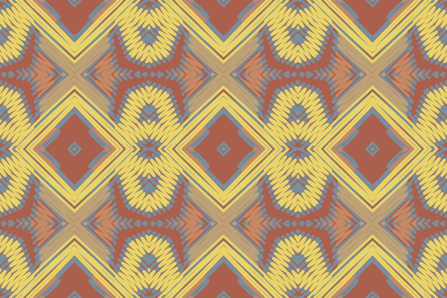 Kurta Pattern Seamless Native American, Motif embroidery, Ikat embroidery Design for Print Texture fabric saree sari carpet. kurta patola saree vector