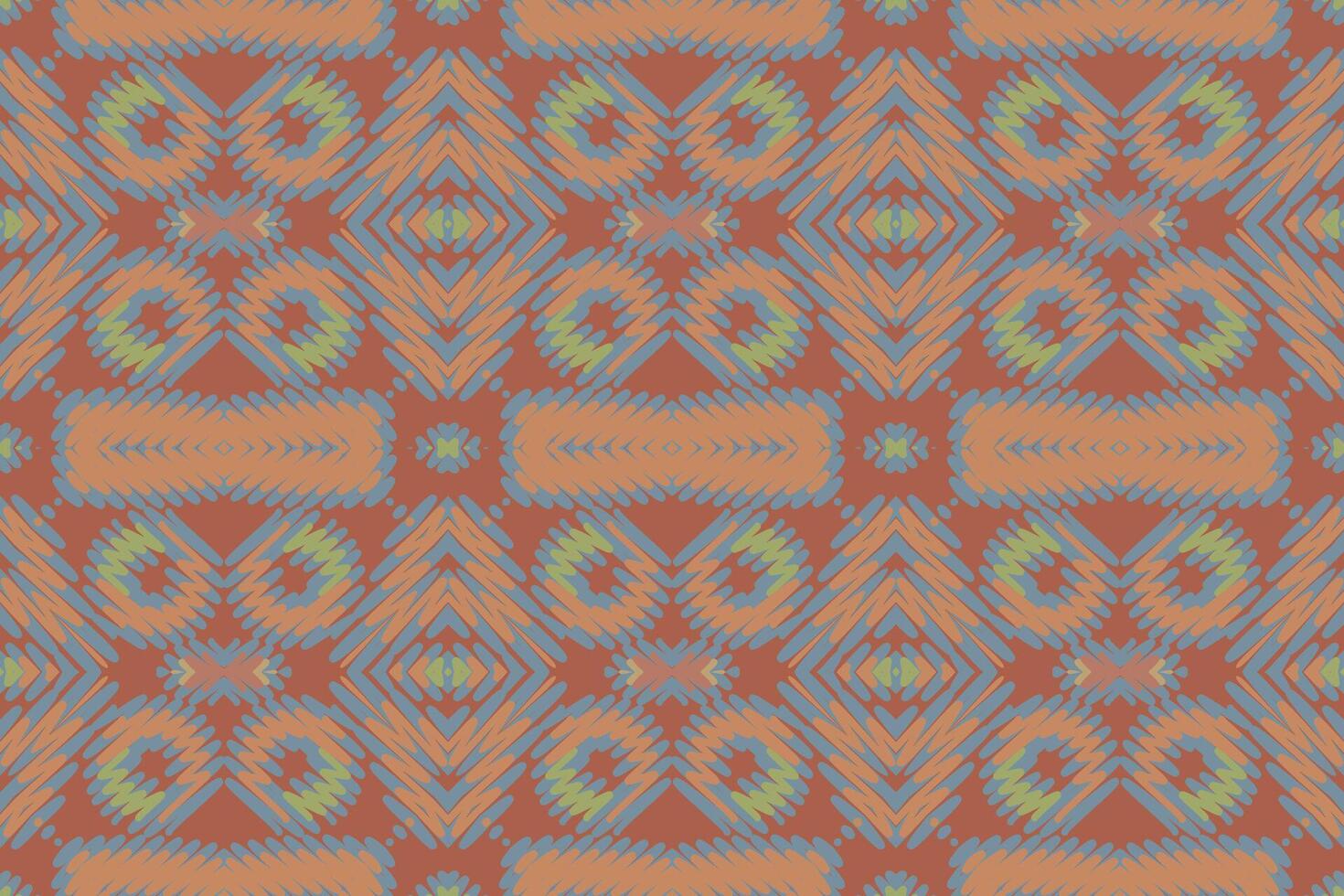 Kurta Pattern Seamless Native American, Motif embroidery, Ikat embroidery Design for Print indonesian batik motif embroidery native american kurta mughal design vector