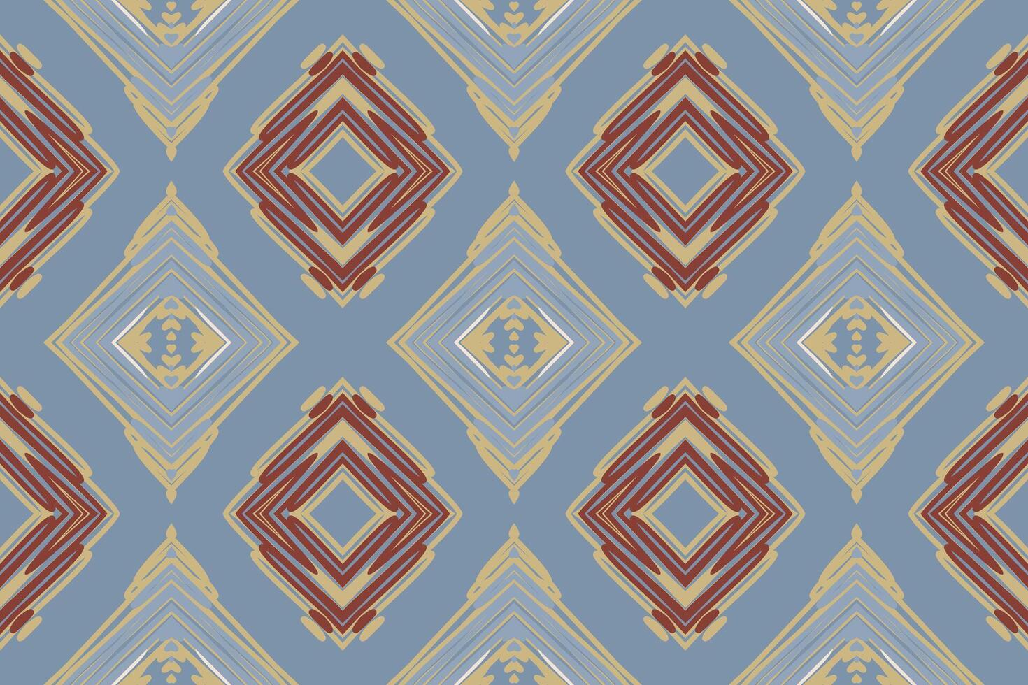 Kurta Pattern Seamless Bandana print silk Motif embroidery, Ikat embroidery Design for Print indigenous art aboriginal art pattern floral kurti mughal border vector