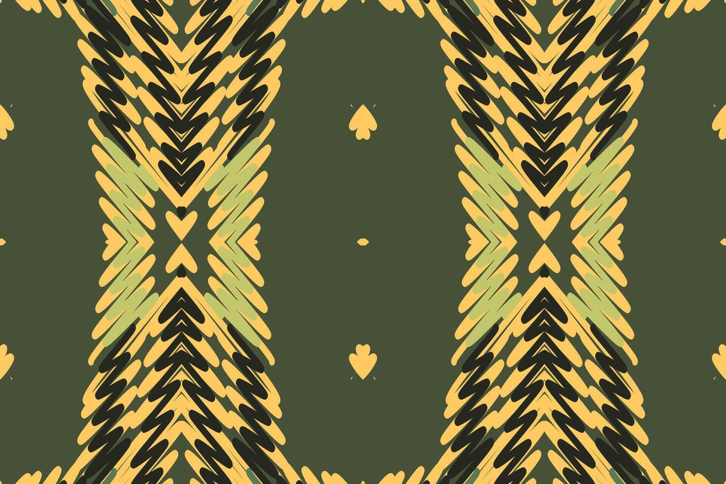 Kurta Pattern Seamless Mughal architecture Motif embroidery, Ikat embroidery Design for Print scarf hijab pattern kerchief ikat Silk kurti model mughal patterns vector