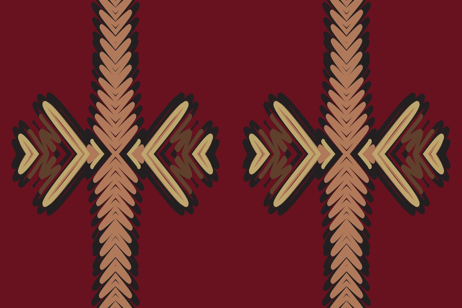 Punjabi Pattern Seamless Bandana print silk Motif embroidery, Ikat embroidery Design for Print tie dyeing pillowcase sambal puri kurti mughal architecture vector