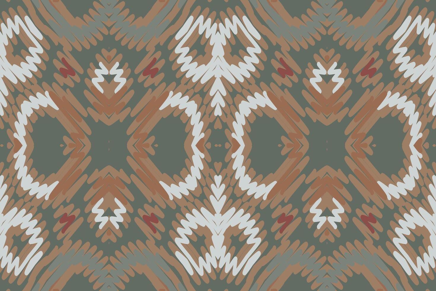 Punjabi Pattern Seamless Bandana print silk Motif embroidery, Ikat embroidery Design for Print figure tribal ink on cloth patola sari vector