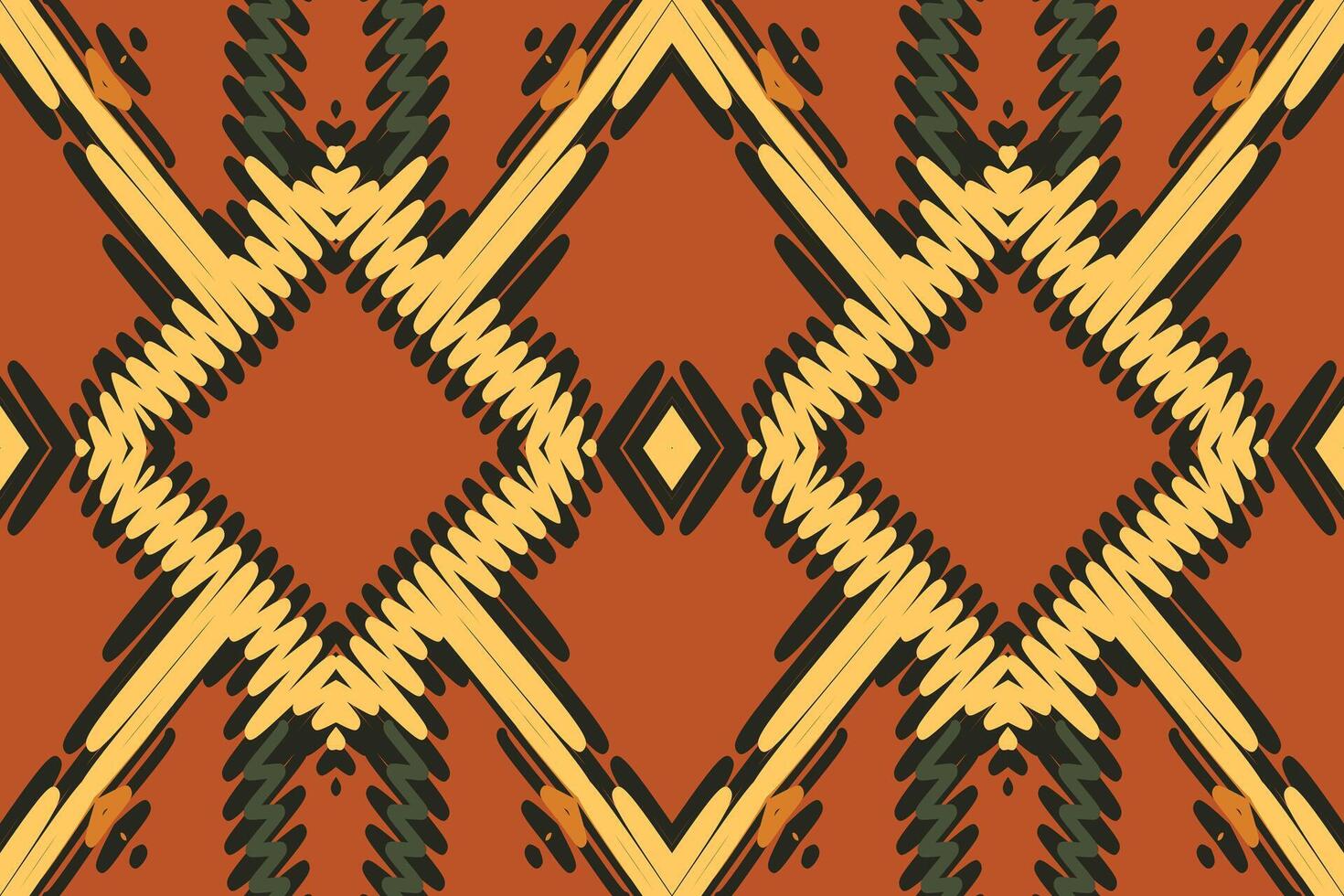 Punjabi Pattern Seamless Bandana print silk Motif embroidery, Ikat embroidery Design for Print egyptian pattern tibetan mandala bandanna vector