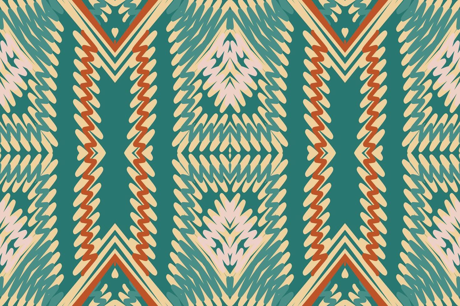 Punjabi Pattern Seamless Mughal architecture Motif embroidery, Ikat embroidery Design for Print kurta pattern mughal motifs tapestry pattern floral repeat vector