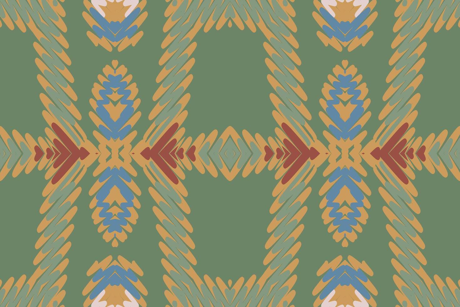 Dhoti Pattern Seamless Native American, Motif embroidery, Ikat embroidery Design for Print tie dyeing pillowcase sambal puri kurti mughal architecture vector
