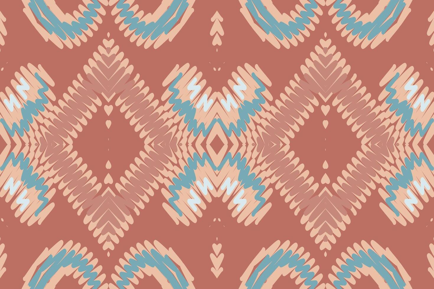 Dhoti Pattern Seamless Bandana print silk Motif embroidery, Ikat embroidery Design for Print tie dyeing pillowcase sambal puri kurti mughal architecture vector