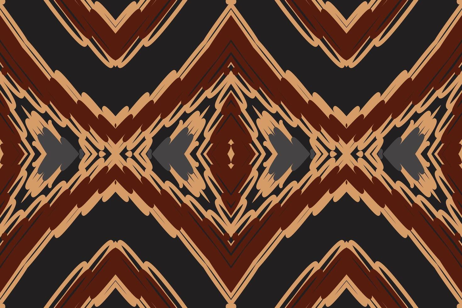 Dhoti Pattern Seamless Bandana print silk Motif embroidery, Ikat embroidery Design for Print indonesian batik motif embroidery native american kurta mughal design vector