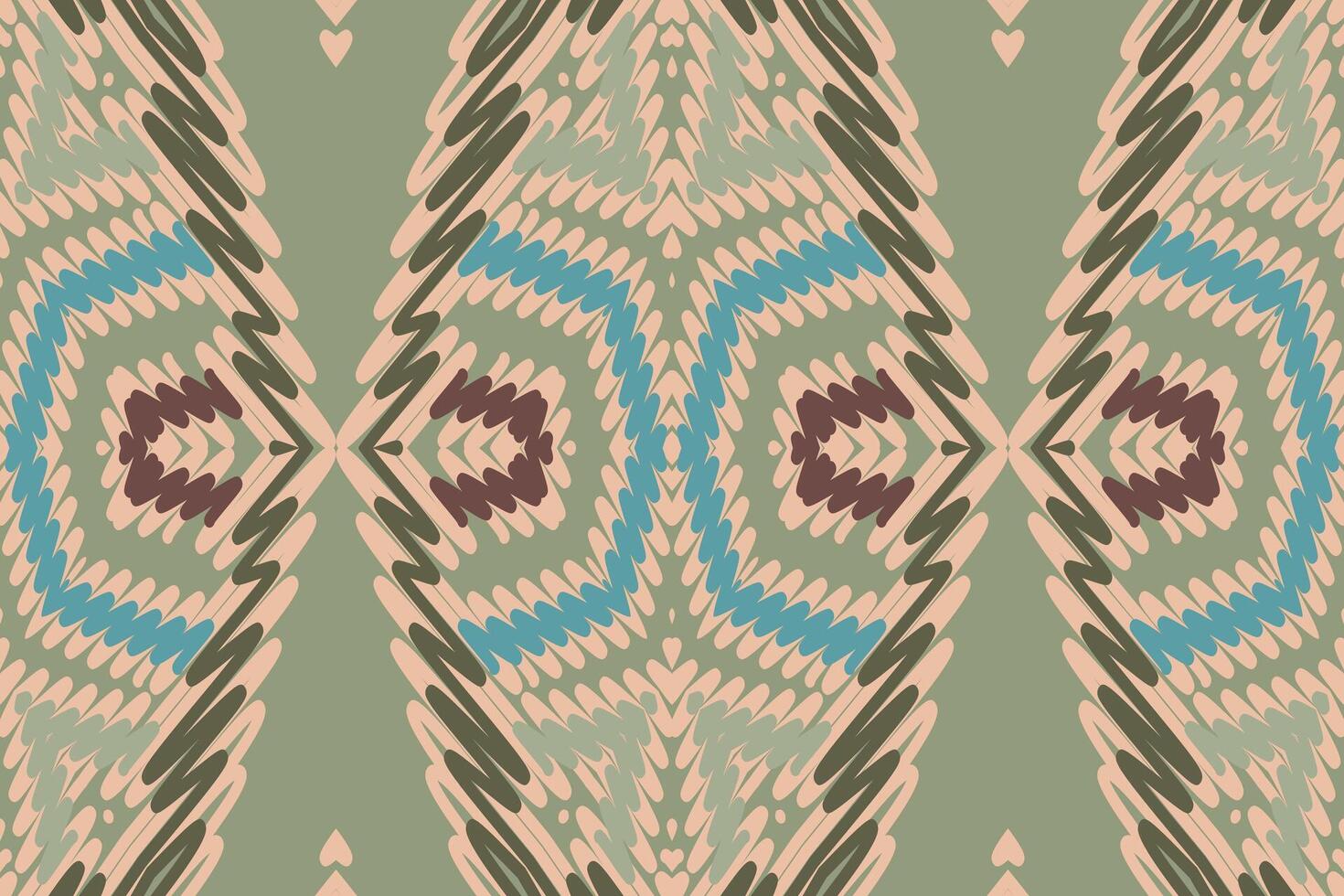 Dhoti Pattern Seamless Bandana print silk Motif embroidery, Ikat embroidery Design for Print border embroidery ancient egypt vector