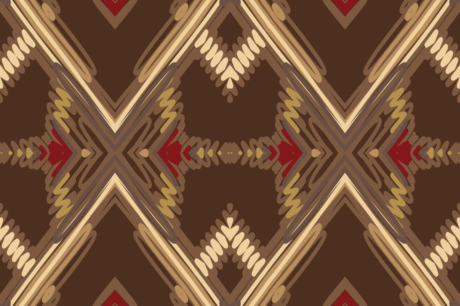 Dhoti Pattern Seamless Bandana print silk Motif embroidery, Ikat embroidery Design for Print pattern vintage flower folk navajo patchwork pattern vector