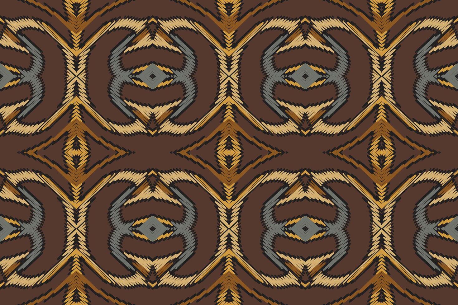 Plazo pattern Seamless Native American, Motif embroidery, Ikat embroidery Design for Print indonesian batik motif embroidery native american kurta mughal design vector