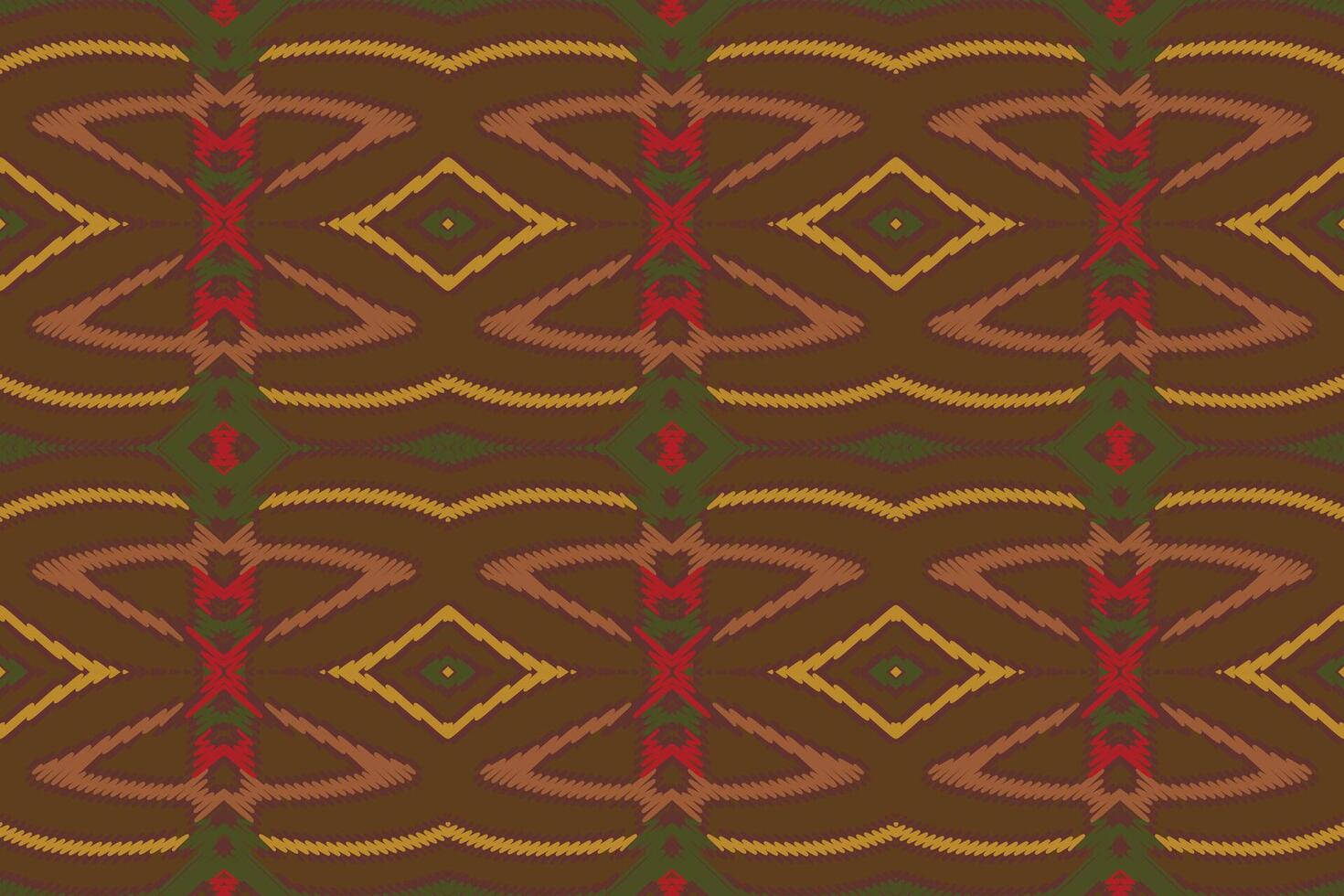 Plazo pattern Seamless Bandana print silk Motif embroidery, Ikat embroidery Design for Print Texture fabric saree sari carpet. kurta patola saree vector