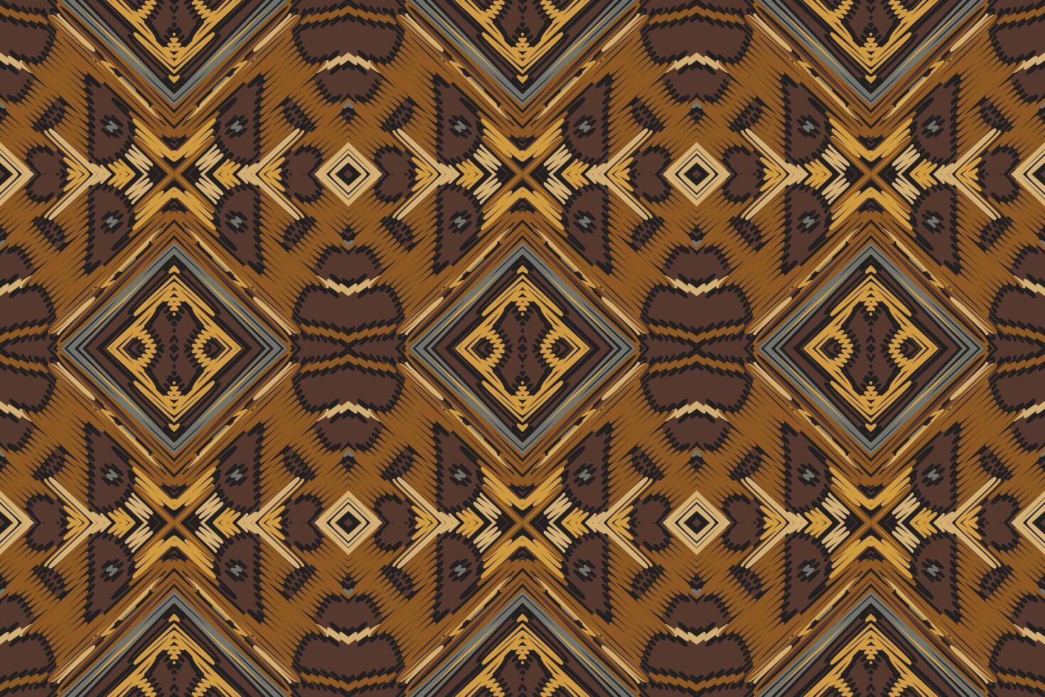 Plazo pattern Seamless Native American, Motif embroidery, Ikat embroidery Design for Print Texture fabric saree sari carpet. kurta patola saree vector